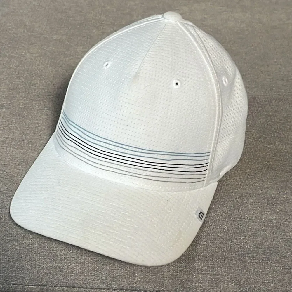 Travis Mathew White Flex Golf Hat Cap One Size Sm/Med